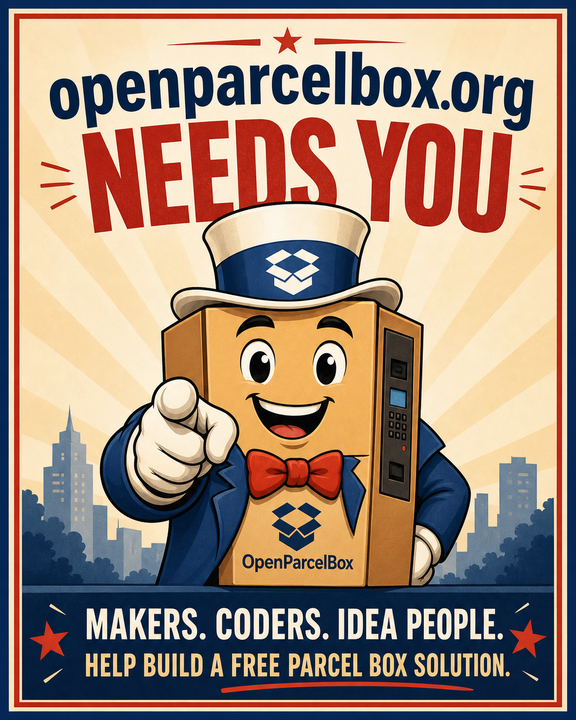 OpenParcelBox needs you: makers, coders and idea people help build a free parcel box solution